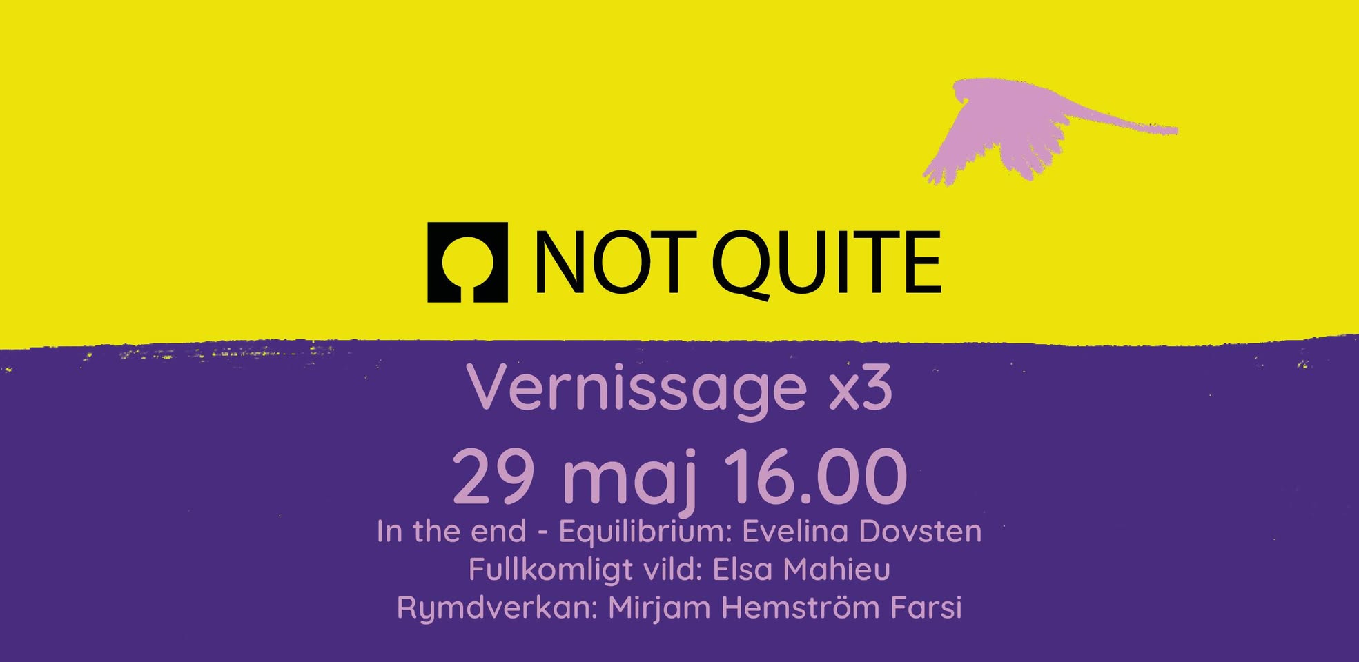 Läs mer om artikeln Vernissage: In the end – Equilibrium, Fullkomligt vild, Rymdverkan